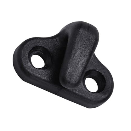 4 Black Double Hole Lashing Hooks for Kayak Canoe Boat with Stainless Steel Screws Boating Accessories Marine Gear Kayak Hardware