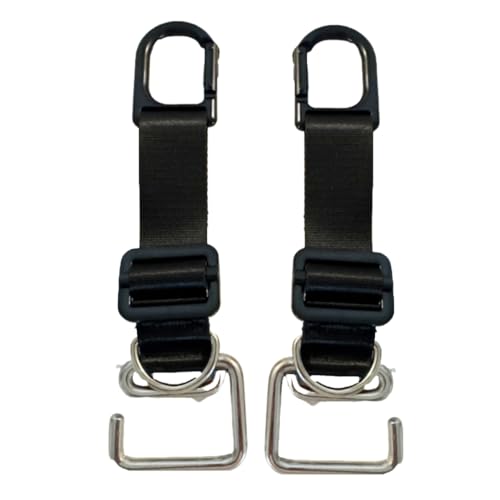 Resistance Band Hook Straps for Squat Harness V3 - color: Black