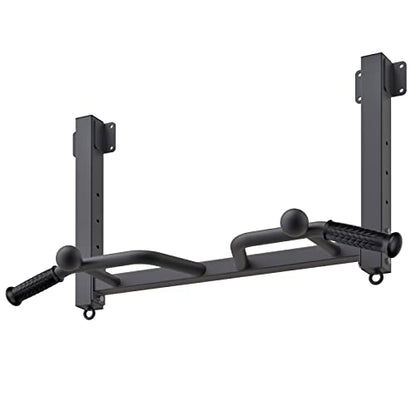 Kipika 32" Ceiling Mounted Pull Up Bar - Heavy Duty, Highly Adjustable, Multifunctional Chin Up Bar - Home Gym System with Punching Bag Hanger and Resistance Bands Training - color: Joist Pull Up Bar with Ball