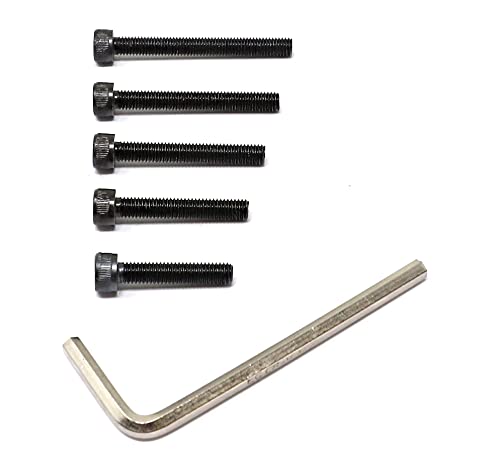 iexcell 25 Pcs M5 x 25/30/35/40/45 Alloy Steel 12.9 Grade Hex Socket Head Cap Screws Bolts Assortment Kit, Black Oxide Finish - size: M5 x 25/30/35/40/45mm