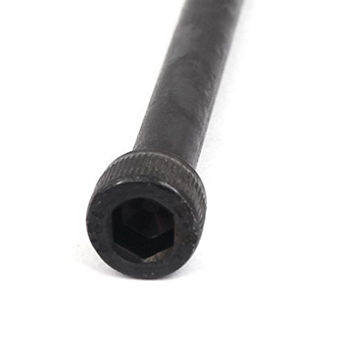 uxcell M6x75mm 12.9 Alloy Steel Hex Socket Screws Partially Threaded Bolt Black 10Pcs - size: M6x75mm