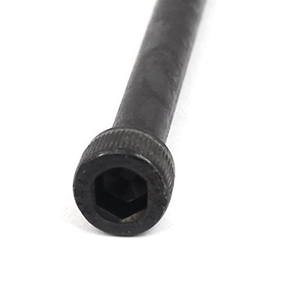 uxcell M6x75mm 12.9 Alloy Steel Hex Socket Screws Partially Threaded Bolt Black 10Pcs - size: M6x75mm