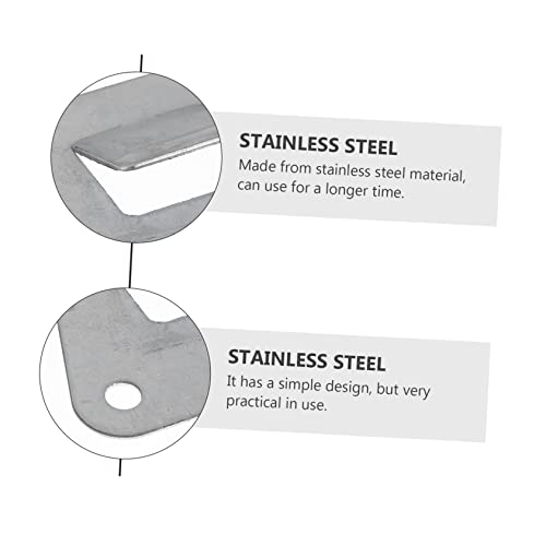 NUOBESTY 10pcs Stainless Steel Range Hood Hooks Triangular Hanging Board Accessories for Kitchen Supplies
