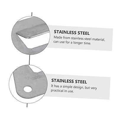 NUOBESTY 10pcs Stainless Steel Range Hood Hooks Triangular Hanging Board Accessories for Kitchen Supplies
