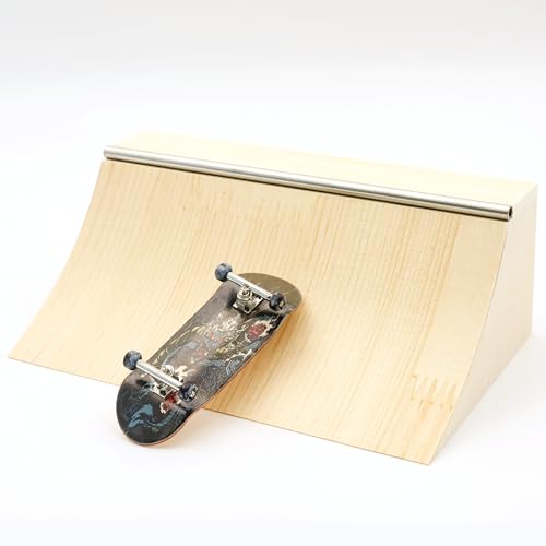 Wooden Fingerboard Ramp Handmade Pro Quarter Pipe Obstacles