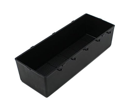 JSP Manufacturing Plastic Pegboard Storage Bins (4 Pack) | 11.25-Inch Parts Organizer for Crafts & Hardware | Fits 1/4-Inch Holes ONLY | Black