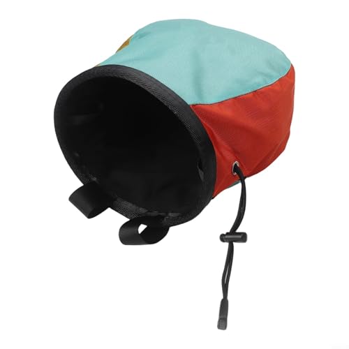 Climbing Chalk Bag, 420D Polyester with Soft Fleece Lining, Adjustable Belt for Rock Climbing and Pet Training, Large Capacity Bucket(blue)