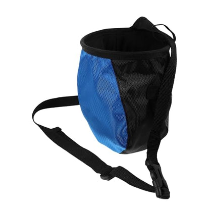 Abaodam Chalk Bag for Climbing Storage for Bouldering Weightlifting Wear-Resistant Design for Gymnastics and Outdoor Training Blue-Black Combination