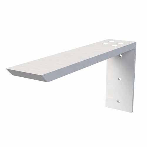 The Original Granite Bracket Countertop Support L-Bracket (Aluminum - White, 14 Inches) - size: 14 Inches, style: Aluminum - White