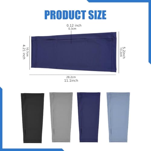 Cover Breathable Flexible Sleeve Soft Elastic Protector Reusable Nylon Spandex Material Open Finger Design Comfortable Compression Suitable, Blue - color: Blue