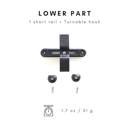 Vincita Bike Pannier Hardware DIY Mounting Attachment Kit for 20mm Racks | One Complete Attachment Set to Convert Any Bag or Backpack for Bicycle Racks - size: Rack Diameter Up to 20mm