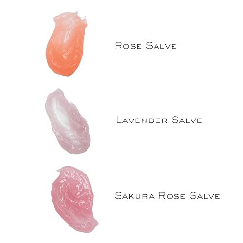 C.O. Bigelow Assorted Salve Tins, Rose, Lavender, and Sakura Rose | All Purpose Salve for Lips, Cuticles, Hands & Dry Skin - Lip Balm Set - Multi Purpose Moisture - Travel Friendly Tins