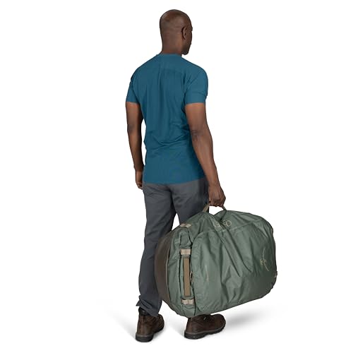 Osprey Transporter Lightweight Travel Duffel Bag - Extra Large Water Resistant Durable Gear Bag for Men and Women - color: Raven Black, style: 95l