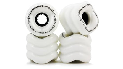 Shark Wheel 60 mm 78a Skateboard Wheels | California Roll | 4-Pack - color: White