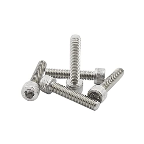 20 PCS Socket Head Cap Screws, TTZEZE 304 Stainless Steel Metric Machine Bolts Hex Socket Screw, Socket Drive Bright Finish Full Machine Threads for Shelf Chair Desk Install Repair (M6x30mm) - color: M6, size: 30mm