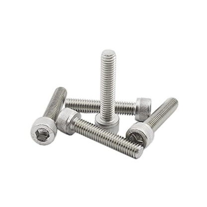 20 PCS Socket Head Cap Screws, TTZEZE 304 Stainless Steel Metric Machine Bolts Hex Socket Screw, Socket Drive Bright Finish Full Machine Threads for Shelf Chair Desk Install Repair (M6x30mm) - color: M6, size: 30mm
