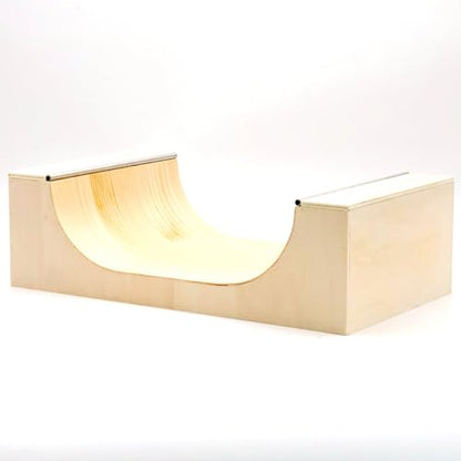 Wooden Fingerboard Half Pipe Ramp Handmade Pro Obstacles