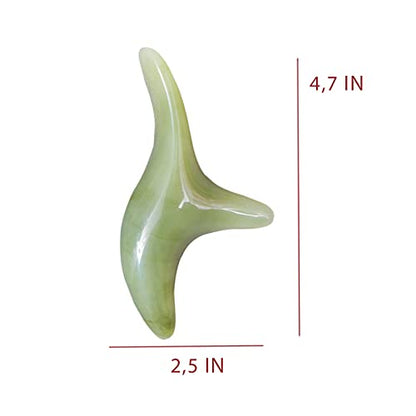 Broman Reflexology Tool - Trigger Point Massage Tool, Perfect for Full Body Massage, Ideal as Foot Massager and Hand Massager, Small Yet Mighty, Emerald-Color - color: Emeraldcolor