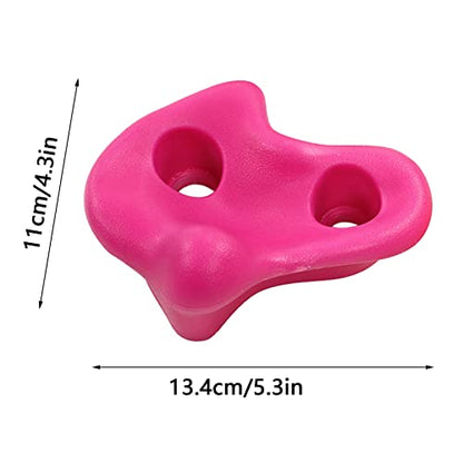 Climbing Brackets, 12 Pieces Climbing Wall Brackets, Robust Strong Rock Wall Climbing Set with Straps for Climbing Wall Trees Indoors and Outdoors