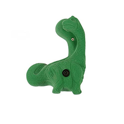 Atomik Rock Climbing Holds Bolt-On Brontosaurus in Green