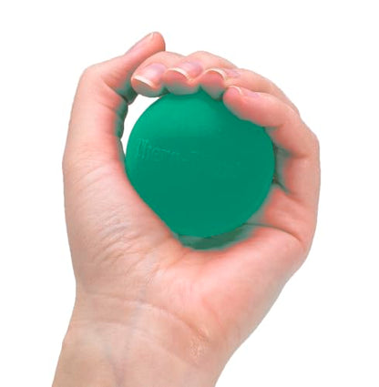 THERABAND Hand Exerciser, Ball For Hand, Wrist, Finger, Forearm, Grip Strengthening & Therapy, Squeeze Ball to Increase Hand Flexibility & Relieve Joint Discomfort, Green, Medium - color: Green