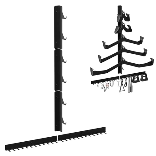 LAT Pull Down Bar Storage Rack Wall Mount,Gym Storage Wall Organizer for LAT Pulldown Attachments Cable Attachment, Gym Accessories, Workout Equipment, Home Gym Fitness - color: Black 1Pack