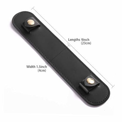 Vachetta Leather Shoulder Pad Soothing Shoulder Pad for Cossbody Bag Straps - color: Black Strap Pad