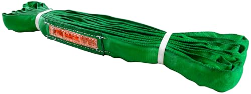 Power Lift PL2x10' Green Polyester Round Sling (5,300 lbs. Vertical Capacity) | Various Sizes in Listing | Kennedy Wire Rope & Sling Company | Proudly Manufactured in the USA - color: Green (PL2) - Vertical Capacity: 5,300 lbs., size: PL2x10'