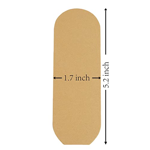 Stainless Steel Pedi File Refill, 180 Grit,Yellow - Pedicure Refill Pads - Foot Rasp Pad with Removable Glue,Size 5.2" L x 1.7" W - size: 1 Count (Pack of 1)