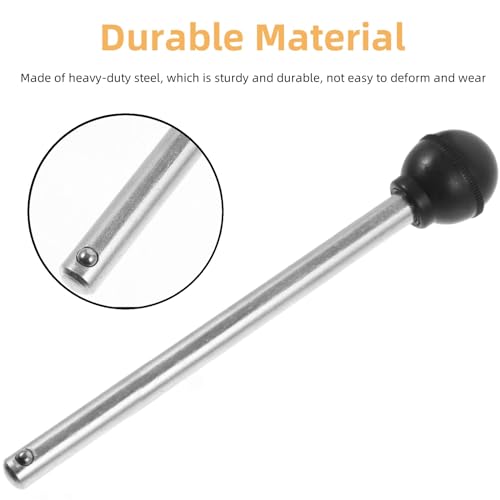2PCS Weight Stack Pin, Round Loading Pin Replacement Stainless Steel Universal Weight Machine Pin Gym Equipment Exercise Strength Training Selector Lock Pin Weight Pin