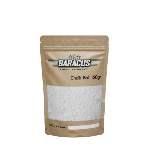 BARACUS Chalk Bag - Premium Gym Chalk for Climbing & Lifting Chalk, Gymnastics, Weightlifting, Crossfit, Pool Dance, Training and Improve Your Hand Grip - size: 150 gr / 5.20 oz