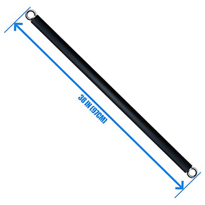 Non-Detachable LAT Pull Down Bar Cable Attachments for Gym, LAT Pulldown Attachments, Straight Bar, Resistance Band Bar for Weightlifting Workout - color: Long bar 2