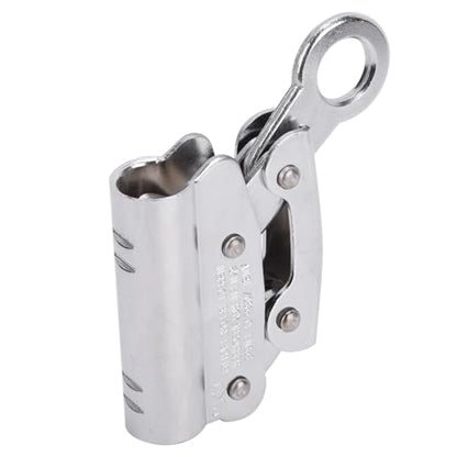 6KN Alloy Steel Climbing Anti Fall Self Locking Equipment, High Load Bearing, Reverse Grip Blocking Tooth Design, for Aerial Working, Maintenance, Construction, Pwshymizvpgawoqh6