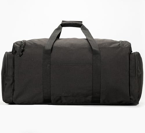 APRILBAY Super Quality 60L Large Duffel Travel Bag Luggage Foldable Bag Cargo Sport Gear Equipment Skiing Hardware Bag Heavy Duty& Durable(Black) - color: Black