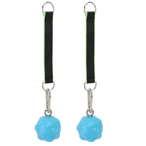 Pull Up Ball Grips, TPE Climbing Training Ball with Stainless Steel, Ideal for Strength Workout, Gym Home Exercise - color: Blue