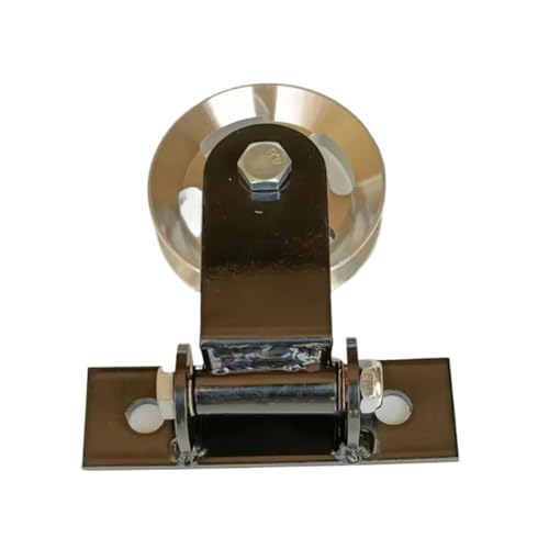 U Groove Stainless Steel Wall Pulley Swingable Wall Mounted DIY Silent Pulley Machine Accessories LAT Lift Cable System Attachment for Home Pulldown Fitness Training(Color02) - color: Color02
