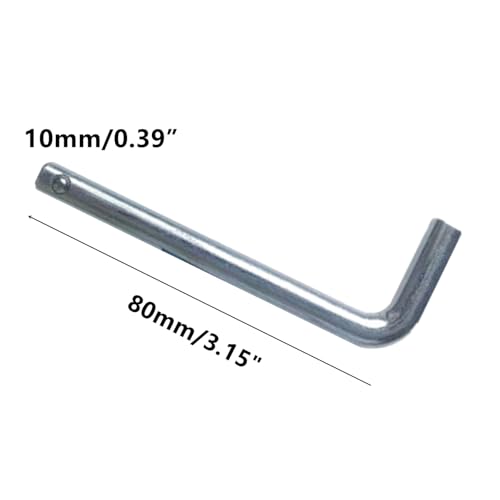 Weight Stack Pin, 2 Pcs Gym Pin Weight Loading Pin for Weight Plates, Weight Pin Replacement Part L Shaped Handle Weight Machine Pin for Fitness Device