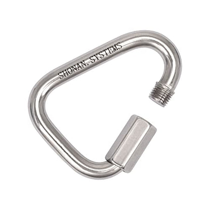 SHONAN Delta Quick Link, Large Stainless Steel 3.5 Inch Triangle Quick Links Heavy Duty Triangle Carabiners Marine Grade, 1 Pack, 2300 Lbs Capacity - size: 3.5 Inch, 1 Pack(Marine Grade)
