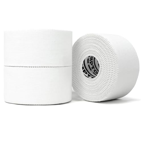 Hampton Adams | As Seen on Shark Tank | Original Athletic Sports Tape (3 Pack) | 45ft Rolls | Very Strong Easy Tear NO Sticky Residue | Best Tape for Athlete & Trainers | Fingers Ankles (White) - color: White, size: 1.5 inch (3 Rolls)