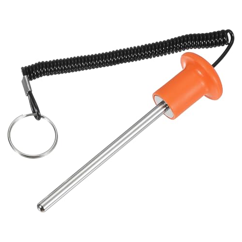 Gym Pin Weight Stack Pin Strength Training Lifting Equipment Replacement with Pull Rope Fitting for Club - color: Orange, size: 0.3 x 4.9 Inch