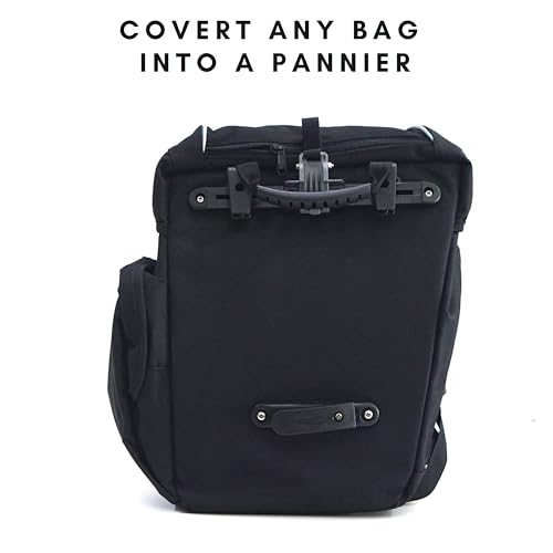 Vincita Bike Pannier Hardware DIY Mounting Attachment Kit for 28mm Racks | One Complete Attachment Set to Convert Any Backpack or Bag for Bicycle Racks - size: ‎Rack Diameter Up to 28mm
