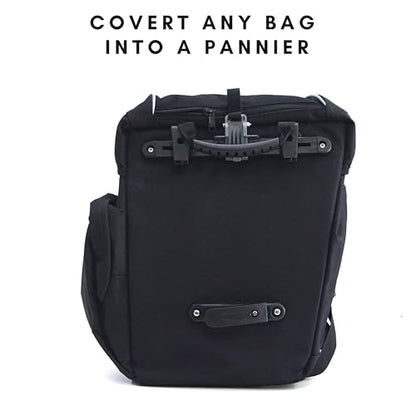 Vincita Bike Pannier Hardware DIY Mounting Attachment Kit for 28mm Racks | One Complete Attachment Set to Convert Any Backpack or Bag for Bicycle Racks - size: ‎Rack Diameter Up to 28mm