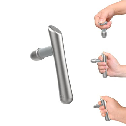LittleMum T-Bar Massage Tool - Myofascial & Foot Reflexology Massager, Stainless Steel, Heavy Duty