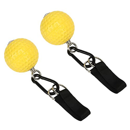 Pull Up Ball Grip with Straps, Multi Functional Climbing Ball Handles for Strength Training, Non - Slip PU Fitness Grips with Stainless Steel Hooks, for Indoor Outdoor