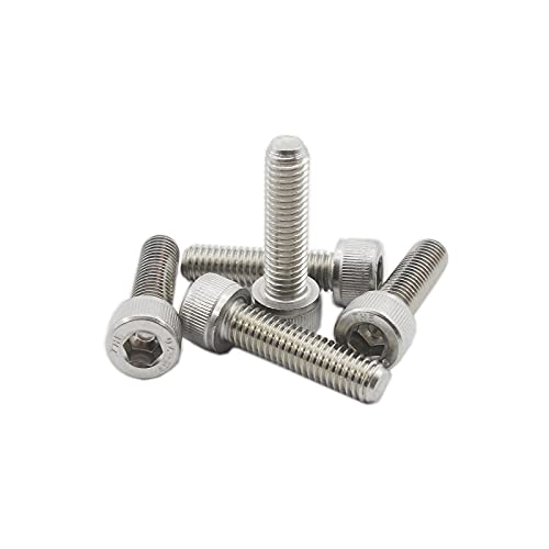 20 PCS Socket Head Cap Screws, TTZEZE 304 Stainless Steel Metric Machine Bolts Hex Socket Screw, Socket Drive Bright Finish Full Machine Threads for Shelf Chair Desk Install Repair (M8x20mm) - color: M8, size: 20mm