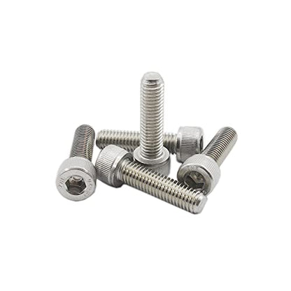 20 PCS Socket Head Cap Screws, TTZEZE 304 Stainless Steel Metric Machine Bolts Hex Socket Screw, Socket Drive Bright Finish Full Machine Threads for Shelf Chair Desk Install Repair (M8x20mm) - color: M8, size: 20mm