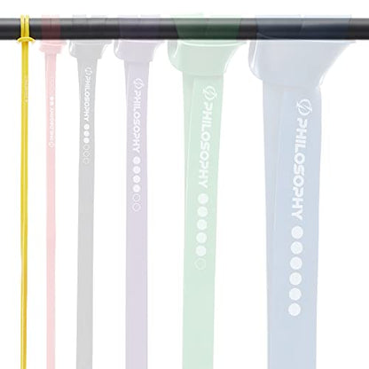 Philosophy Gym Pull Up Assist Band - Resistance Power Loop Exercise Band - style: 1/4" (5-15 lbs) - Yellow