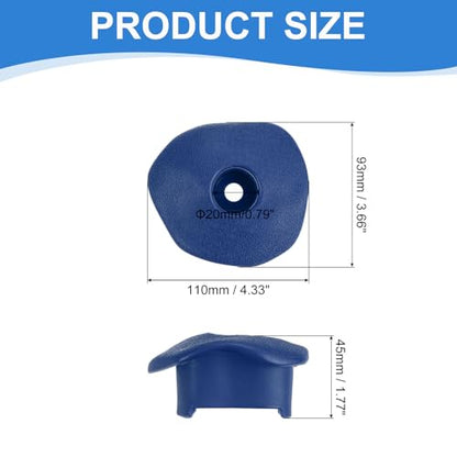 PATIKIL Rock Climbing Holds, Climbing Rock Wall Grips Play Set Climber Attachments with Single Holes for Playground - color: Blue, style: Blue-D