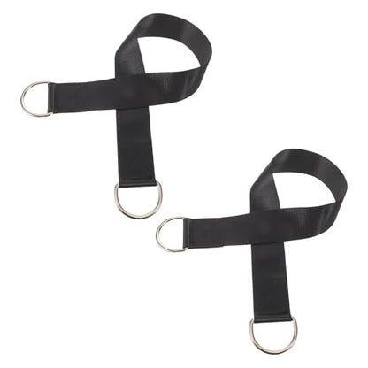 2pcs Heavy Duty Nylon Dumbbell and Barbell Loading Straps 30 Inches Long for Weight Plates, Endures High Pulling Forces, for Home Gym and Pullup Workouts