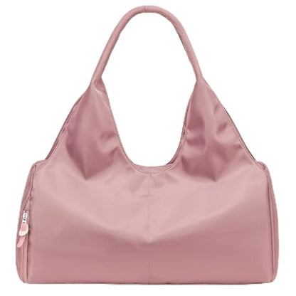 Forestfish Yoga Gym Bag For Women With Shoes Compartment & Wet Dry Storage Pockets Lightweight Duffel Bag, Pink - color: Pink